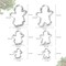 6-Piece Gingerbread Man Cutter Set - Family Boy & Girl Shapes